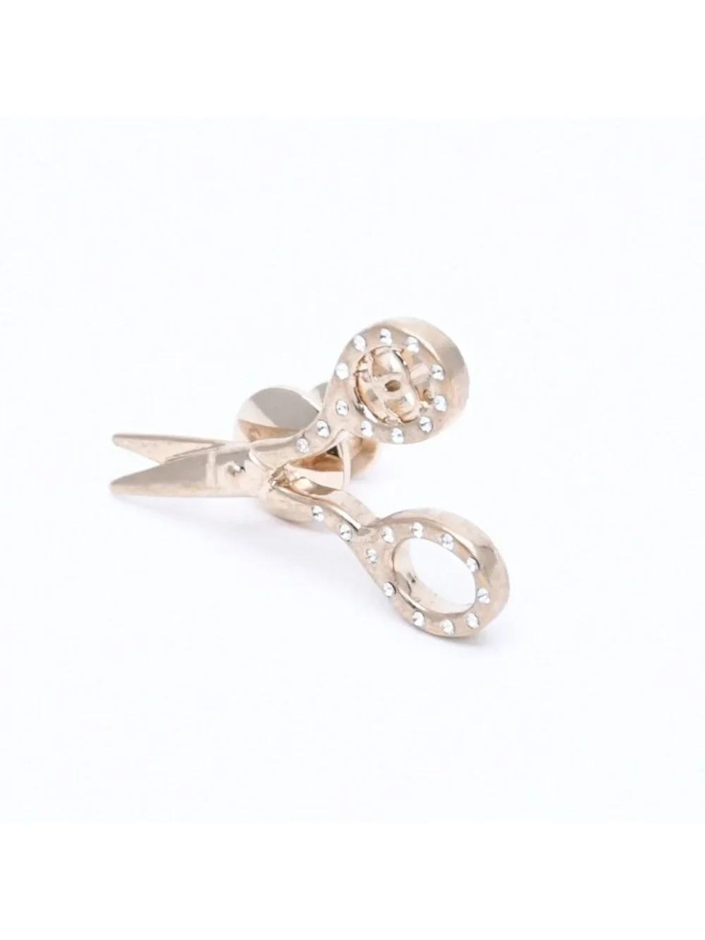 Chanel Brooch CC Logo Pin 3 Point Set Metal Gold